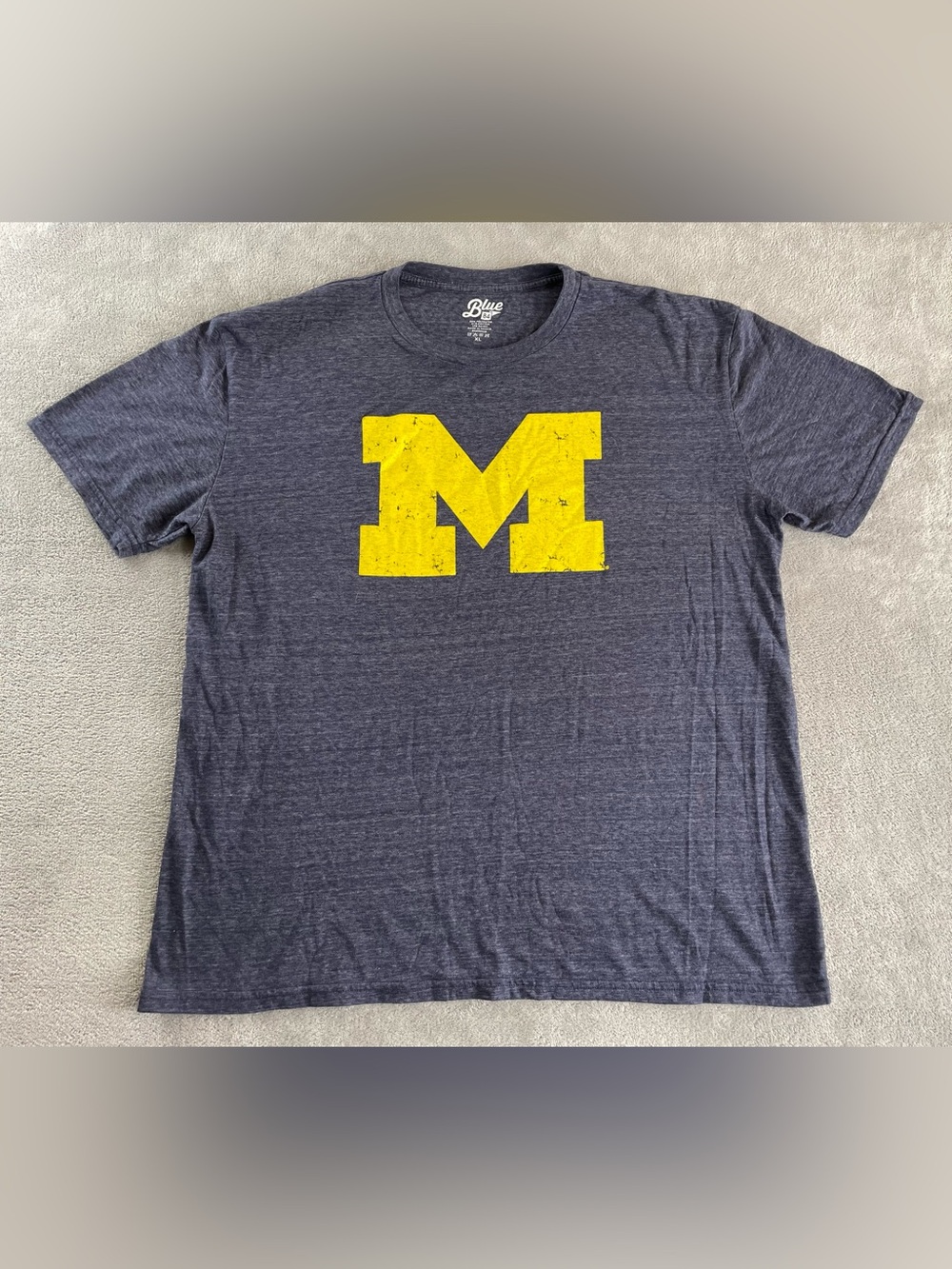 University Of Michigan T Shirt Blue 84 Short Sleeve Men’s Size XL Short Sleeve